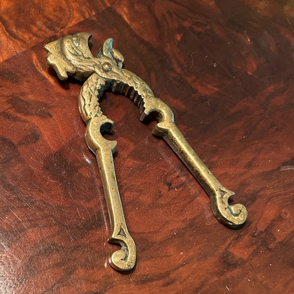 Vintage Brass Rooster Nutcracker - Picture 3 of 5